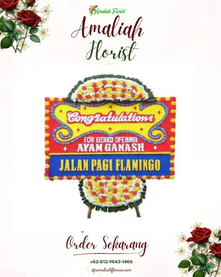 Sewa Papan Bunga Karakan